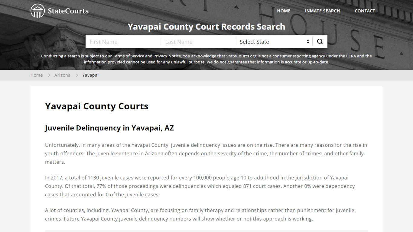 Yavapai County, AZ Courts - Records & Cases - StateCourts